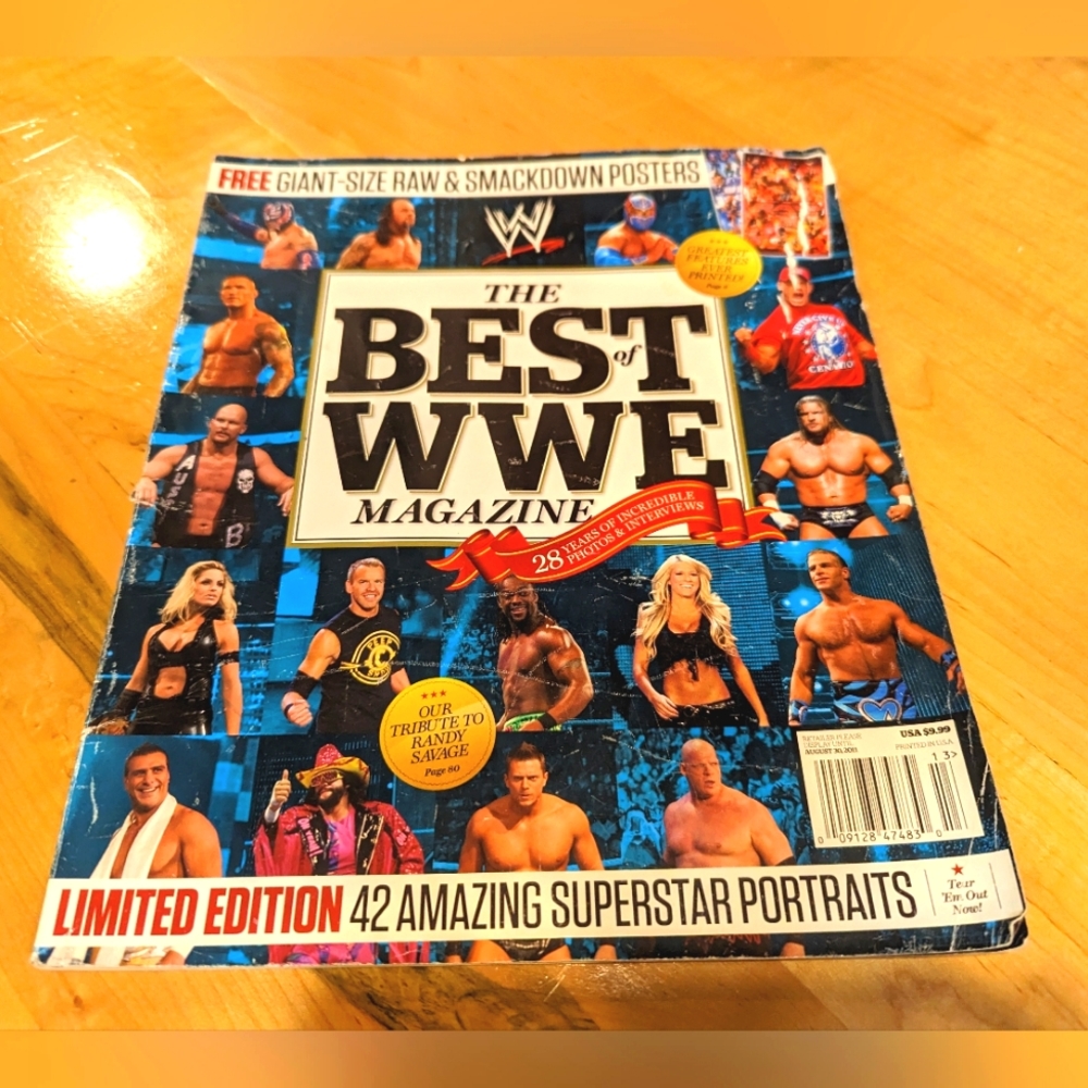 Best of WWE Magazines August 2011 Issue WWF VTG Wrestling Limited Edition